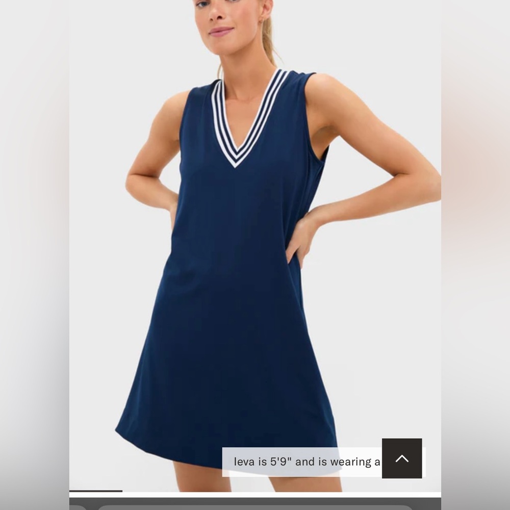 Tuckernuck Navy Performance Jersey Suzanne Tennis Dress Medium